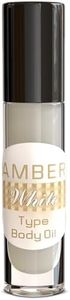Amber White Women (TYPE) Perfume Fragrance Body Oil, long lasting, uncut, travel size, roll on