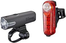 CATEYE Sync Core & Kinetic Front & Rear Rechargeable Light Set - Sync technology, bright, long battery life, and USB rechargeable, Black