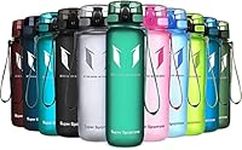 Super Sparrow Sports Water Bottle - 350ml - Non-Toxic BPA Free & Eco-Friendly Tritan Co-Polyester Plastic - For Running, Gym, Yoga, Outdoors and Camping