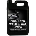 Pro-Kleen Wash & Wax Shampoo with Carnauba Wax 5L - pH Neutral Professional Car Wash Shampoo, Suitable for all Car Exteriors, Glossy Just Waxed Shine