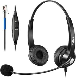 Callez RJ9 Phone Headset with Microphone Noise Cancelling, Office Telephone Headset Compatible with Cisco IP Phones 7940 7942 7945 7960 7962 7965 7821 7841 8811 8841 8845 8851 Plantronics M10 M12 M22