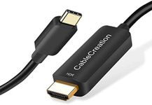 USB C to HDMI Cable 4K@60Hz HDR, CableCreation 6FT USB C to HDMI Cord, Compatible with MacBook Pro 2020, iPad Pro 2020, Galaxy S22/S20/S10,Surface Book 2, S20, S10 to TV, Projector, Monitor, Black