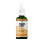 Modern Nature Salted Caramel Flavour Drops - Liquid Stevia Drops Sweetner - Zero Calorie Sugar Free Coffee Syrup Alternative – For Flavoured Coffee, Protein Powder, Yoghurt, Tea – Keto Sweetener 50ml