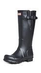 Hunter Unisex Adults Side Adjustable Rain Boot, Black, 7.5 UK Wide