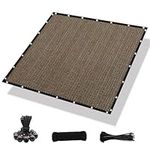 Amagenix Sun Shade Cloth with Grommets 90% Sunblock Shade Tarp, 4' x 8' Pergola Replacement Shade Cover Canopy for Outdoor Patio Garden, Mocha (We Customized)