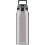 SIGG - Stainless Steel Water Bottle - Shield ONE Brushed - Suitable For Carbonated Beverages - Leakproof - Lightweight - BPA Free - Brushed - 1 L