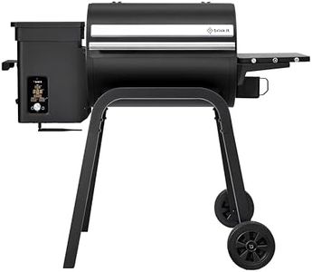 Brisk It Zelos-450 Electric Wood Pellet Smoker Grill – A.I. Smart BBQ Grill with WiFi, 7-in-1 Outdoor Grill & Smoker, PID Controller (Up to 500°F), 450 sq.in Cooking Area, Meat Probe