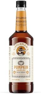 Tippleman's Pumpkin Spice Brûlée Coffee Syrup - Made with Raw Cane Sugar - Perfect for Lattes & Cold Brew, Fits Pump - 750ml