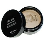 Jack Henry Hydrating Hair Clay for Men (1.6 oz) - 48 Hour Hold Hair Styling Clay w/Coconut Oil, Bentonite Clay, Beeswax, & French Lavender Oil - Nourishing Organic Hair Clay - Non Greasy Texture Clay