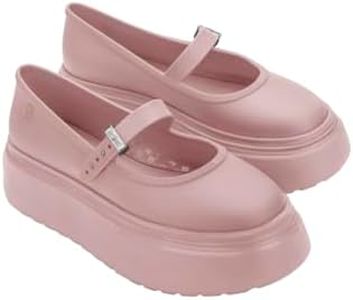 Melissa Soft Ballerina Platform for Women, Pink, 8
