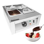 ALDKitchen Chocolate Melting Pot | Tempering Machine | Home Or Bakery Use | Stainless Steel | Manual Control | 110V (4 Tanks)