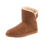 Bearpaw Women Margaery Hickory Brown Boot 6" tall bootie Fur Lined Sheepskin (11)