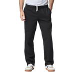 Gildan Adult Fleece Open Bottom Sweatpants with Pockets, Style G18300, Black, Large