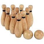 Get Out! Wooden Bowling Set - 12pc 