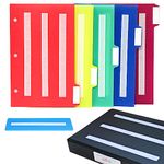 Smile4autism Small (9x7) Black Binder Picture Photo Book with 5 Color Dividers Perfect to Keep Your Loose Cards Organized.