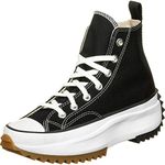 Converse Run Star Hike Canvas Platform Black Sneakers
