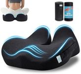 OVRST Memory Foam Seat Cushion，Ergonomic Office Chair Cushion，Coccyx Cushion for Tailbone Pain Relief Butt Pillow for Long Sitting，Suitable for Gaming Chair Car Seat Wheelchair
