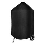 onlyfire Kettle BBQ Cover for Weber 57cm / 22 inch Charcoal Kettle, Barbecue Grill Cover Waterproof, UV Resistant, Breathable