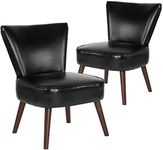 Flash Furniture 2 Pk. HERCULES Holloway Series Black LeatherSoft Retro Chair