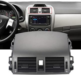 ZONFANT Upgrade Adjustable Air Volume Center Dash A/C Outlet Air Vent Panel With Hand Wheels Compatible With 2008-2013 Corolla, Replace#55670-02160 55663-02060