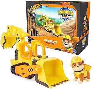 Rubble & Crew, Rubble’s Bulldozer Toy Truck with Movable Parts and a Collectible Action Figure, Kids Toys for Ages 3 and Up