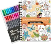 Jekohor Adult Coloring Book Set,Spi