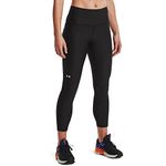 Under Armour Women's HeatGear High Waisted 7/8 Leggings, Black (001)/White, X-Large