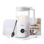 Automatic Nut Milk Maker, 20 oz Soy Milk Maker Machine for Homemade Almond/Oat/Soy, Plant-Based Milk and Dairy Beverages, 12 Blades Almond Milk Maker with Delay Start/Boil/Self-Cleaning