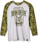 John Deere Youth Boys' T-Shirt, Ash Heather, 14