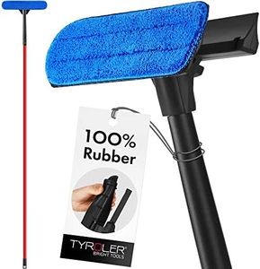 Tyroler Professional Window Squeegee for Home, 12"-80" Long Squeegee for Window Cleaning, 2-in-1 Window Cleaning Squeegee Kit, Indoor & Outdoor Window Cleaner Tool for High Windows & Glass