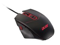 Acer Nitro gaming mouse NMW120 - (4,200 DPI, 1,000Hz poll rate, 7 programmable buttons, 4 x 5 g removable weights, USB, black and red)