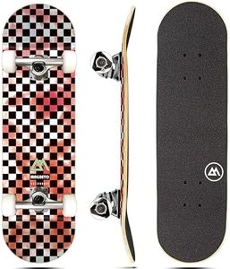 Magneto Complete Skateboard | Maple Wood | ABEC 5 Bearings | Double Kick Concave Deck | Kids Skateboard Cruiser Skateboard | Skateboards for Beginners, Teens & Adults (Free Stickers Included)