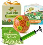 Tickle & Main Dino-Mite - Let’s Play Soccer Gift Set, Dinosaur Soccer Ball, Toddler Soccer Ball for Ages 3-5 Years Old