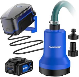 AMPFORCE 20V Cordless Submersible Water Transfer Pump, 1003 GPH Portable Sump Pump, 4.0Ah Battery Powered Water Pump Runtime 1H Ideal for Pool, Spa, Hot Tub, Garden, Flood Relief, and Outdoor Projects