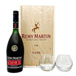 Personalised Remy Martin VSOP Cognac Champagne Gift Set with Glasses- Alcohol Gift Set, Remy Martin XO, Spirits Gifts For Him, For Her, Christmas, Birthday's, Father's Day, Mother's Day