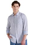 Symbol Premium Men's Pure Linen Solid Casual Shirt (Regular Fit) (SP-S24-M-CS-102_Lt. Grey_M)