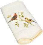 Avanti Linens - Hand Towel, Soft & Absorbent Cotton Towel (Premier Songbirds Collection, Ivory)