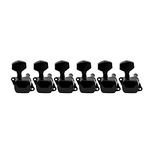 Musiclily 6 in Line Semi-Sealed Guitar Tuners Tuning Pegs Keys Machine Heads Set for Strat Squier Style Electric Guitar, Black