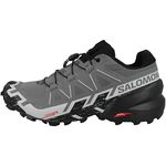 SALOMON Men's Speedcross 6 Sneaker, Quiet Shade/Black/Pearl Blue, 10 UK