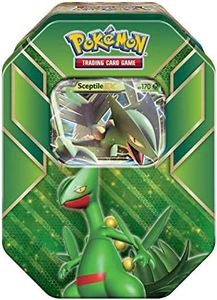 Pokemon TCG: 2015 Legends of Hoenn Power Summer Tin-Sceptile-EX, Green, lb