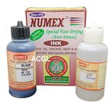 NUMEX Batch Printing Machine Fast Drying Ink Permanent Black Ink (A27) (100ml)