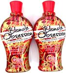 Lot of 2 Devoted Creations Blonde Obsession Indoor Tanning Lotion Bronzer 12.25 Fl Oz