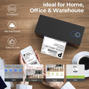 Nelko Bluetooth Label Printer 4x6 – Wireless Thermal Shipping Printer