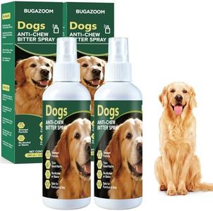 Bitter Dog No Chew Spray, Dog Deterrent Spray for Furniture & Carpet, Puppy Corrector & Training Spray for Dogs & Puppies, Safe & Natural, Prevent Peeing, Biting, Chewing & Licking Injuries, 2 Bottles