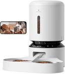 PETLIBRO Automatic Cat Feeder with Camera, 1080P HD Video with Night Vision, 5 GHz Wi-Fi Pet Feeder for 2 Cats, App Control, Real-Time Voice, Low Food & Blockage Sensor, Motion & Sound Alerts (White)