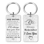 Jzxwan Brother Gifts from Sister, I Love You Brother Birthday Gifts Ideas, I Will Always Your Back Brother Graduation Gifts for Men