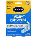 Dr. Scholl's ClearAway Wart Remover with Duragel Technology, 9ct, Clinically Proven Wart Removal of Common Warts with Discreet Thin and Flexible Cushions, Optimal for Fingers and Toes