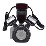 YONGNUO YN24EX E-TTL Macro Flash Speedlite 5600K with 2pcs Flash Heads and 4pcs Adapter Rings Compatible with Canon EOS 1Dx 5D3 6D 7D 70D 80D Cameras