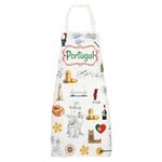 G2TUP Portugal Apron With Pockets Portugal Kitchen Gifts Portugal Cooking Apron Portuguese Gifts (Portugal CA)