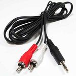 SF Cable, 6ft 3.5mm Stereo Male to Two RCA Male Splitter Cable